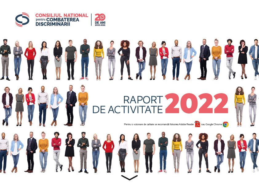 Design grafic raport anual interactiv - Raport CNCD 2022